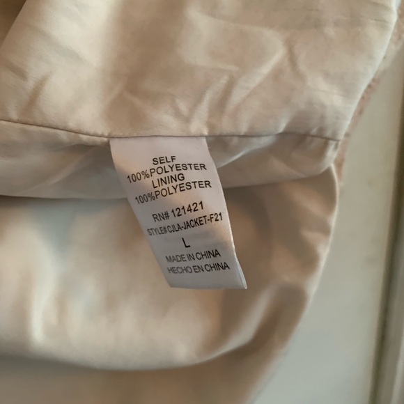 Carly Jean Los Angeles Tan Plaid Utility Jacket - Picture 3 of 3